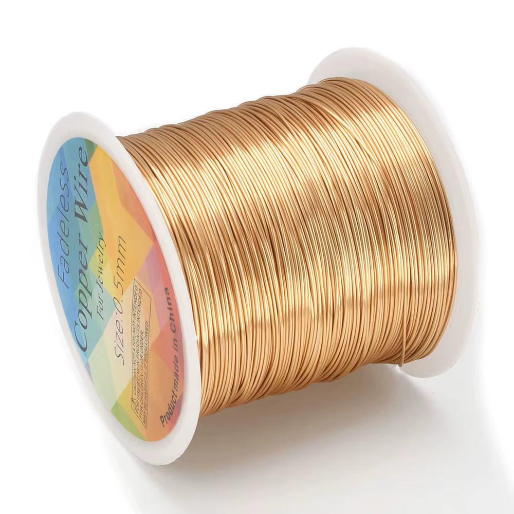 62-100 mètres de bijoux de perles de fil 28 26 24gauge métier coloré résistant à la ternissure cuivr