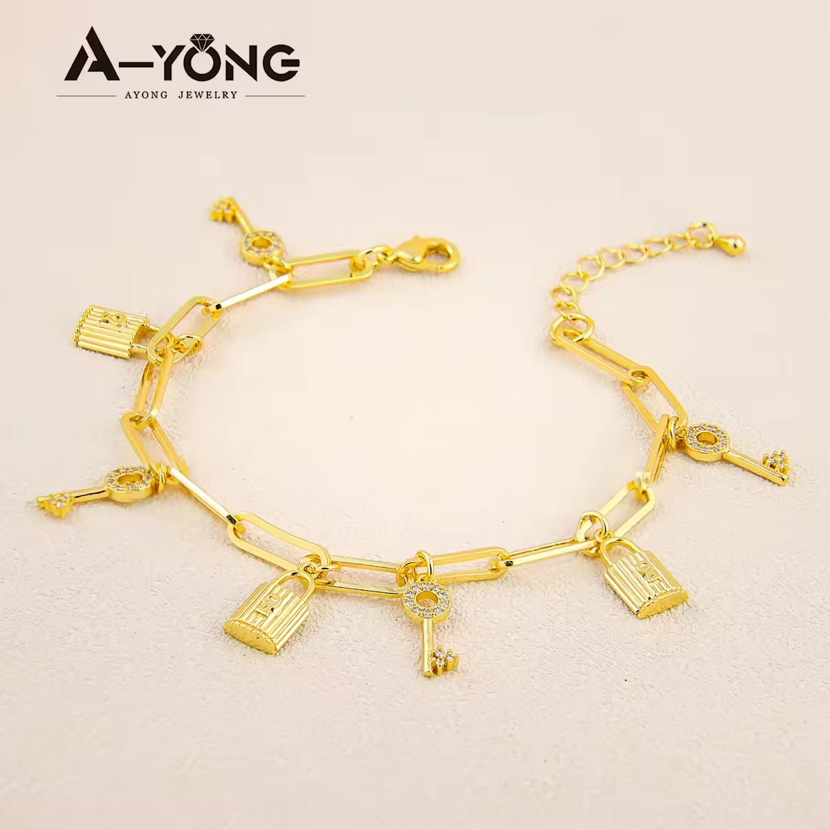 Bracelet de mode de dubaï plaqué or 21 carats, chaînes à maillons arabes élégantes, bijoux de fête p