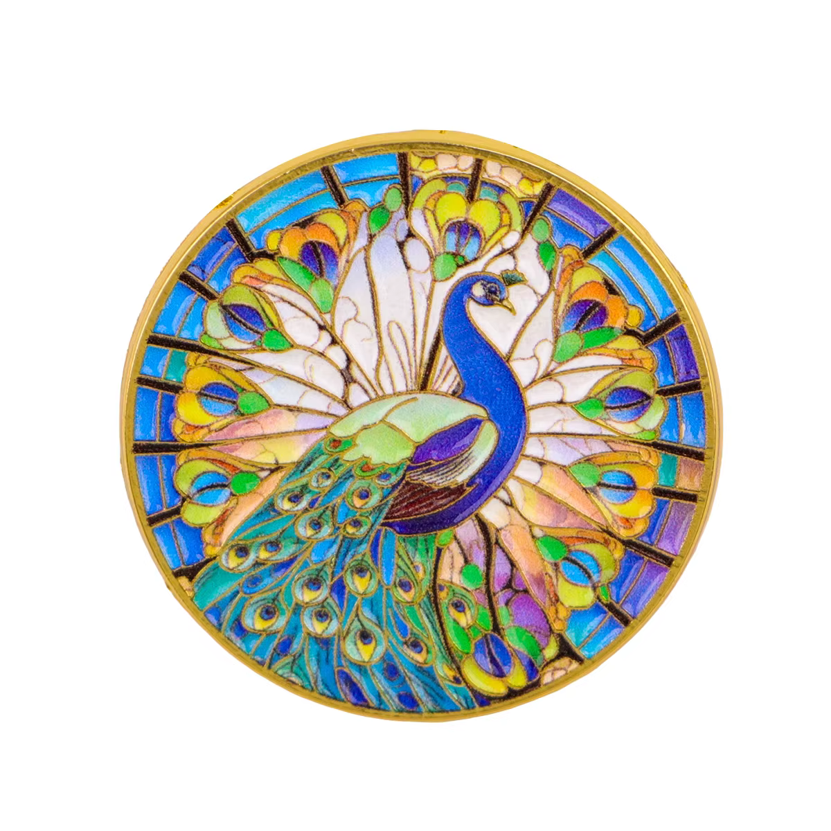 Épinglette en émail Aigle chauve américain, Broche paon colorée, Épinglette de revers, Badge pour sa