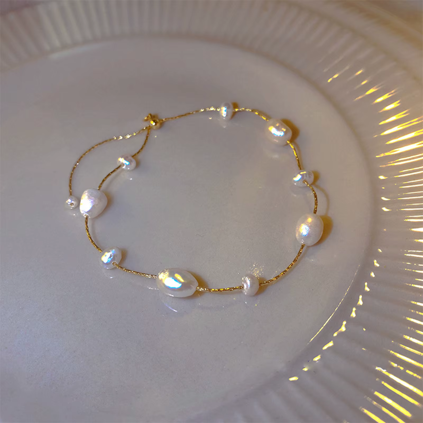 Dainty-Bracelet de perles JOPearl pour femme, cadeau élégant, bijoux de fiançailles de mariage