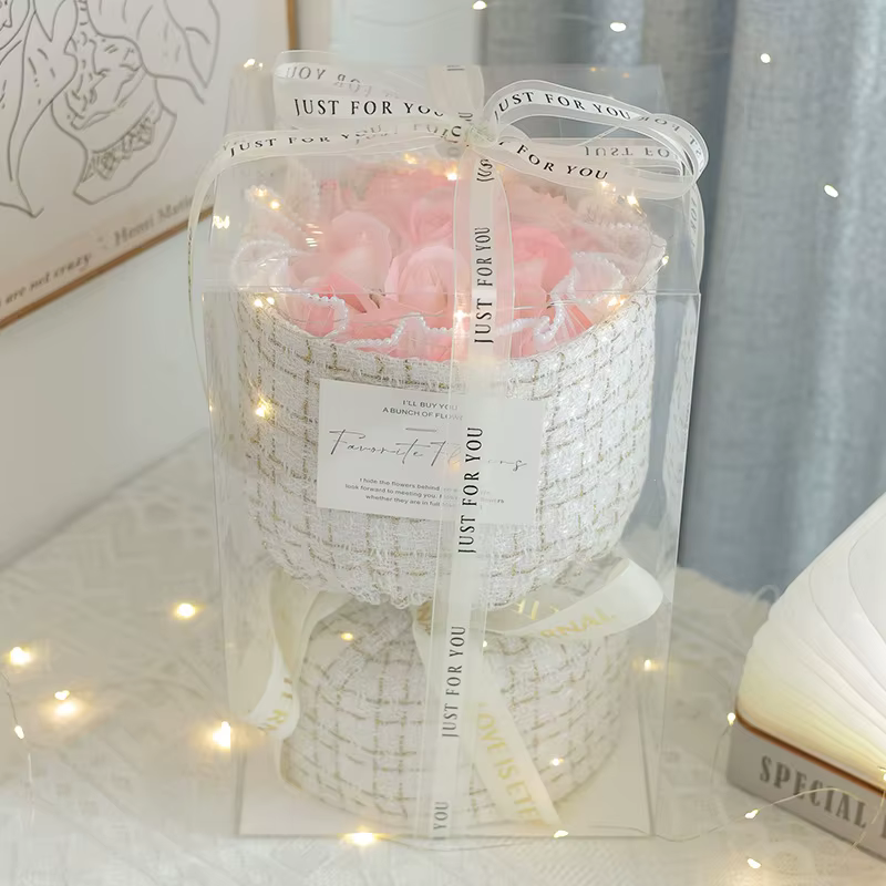 Savons décoratifs en forme de roses, cadeau chic pour petite amie, Saint-Valentin, anniversaire, Fêt