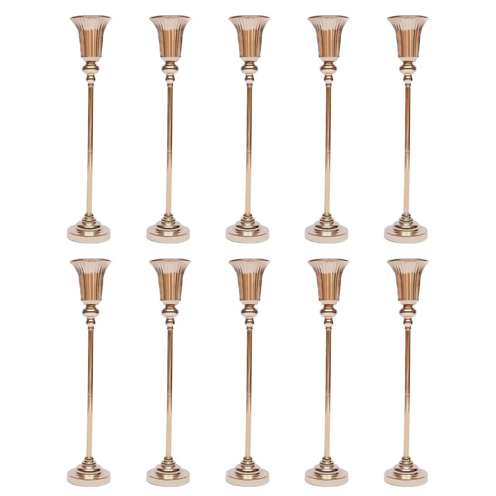 Ensemble de supports de fleurs de mariage 10 pièces 77,5 cm, présentoir floral élégant et élégant po