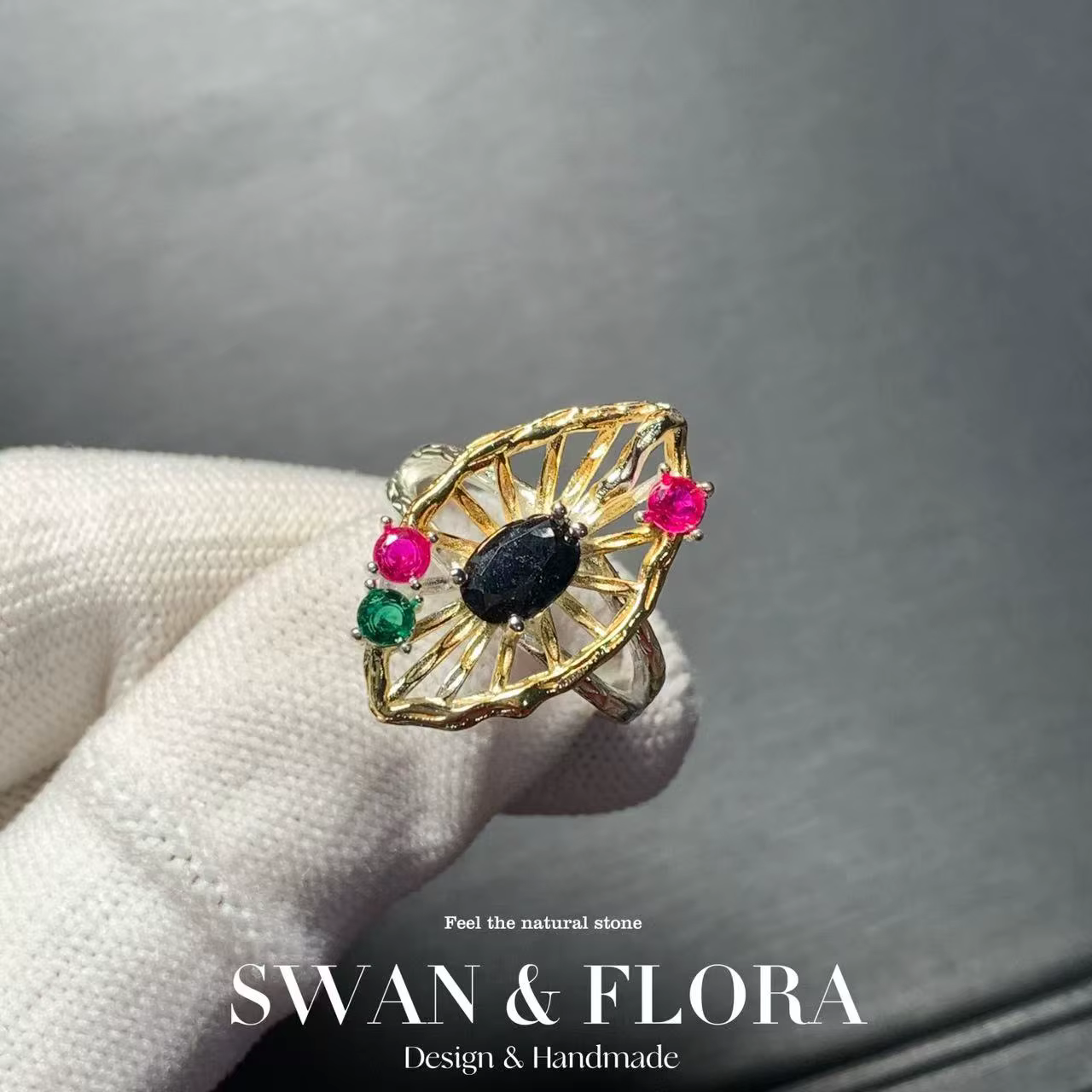 Bague en saphir naturel de 3MM, réglable, bijoux pour femmes, cadeau, vente en gros, haute qualité, 