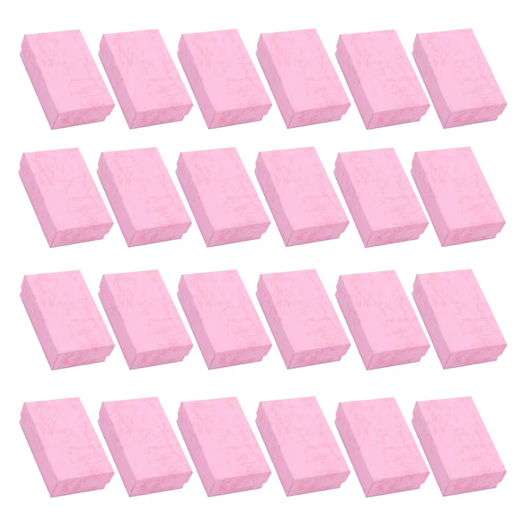 Boîtes cadeaux en carton pour bijoux, support pour colliers, boîte de rangement pour bijoux en épong