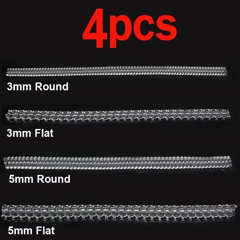 4/8pcs Ring Size Reducer Tools Spiral Spring Based Rings Adjust Invisible Transparent Tightener Resi