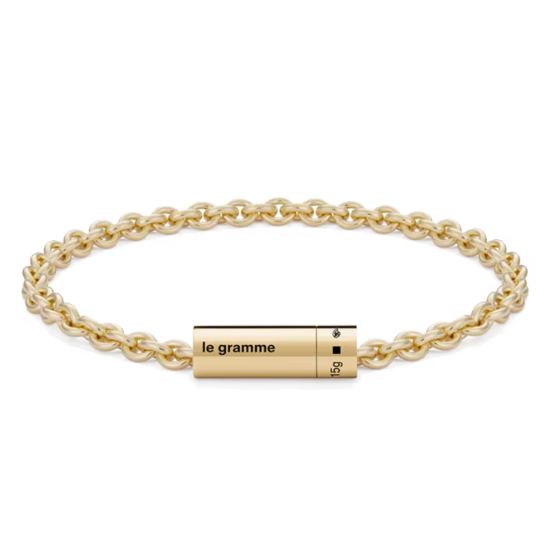 Bracelet en argent sterling 925, style corde classique, bijoux de luxe français LG, finition brossée