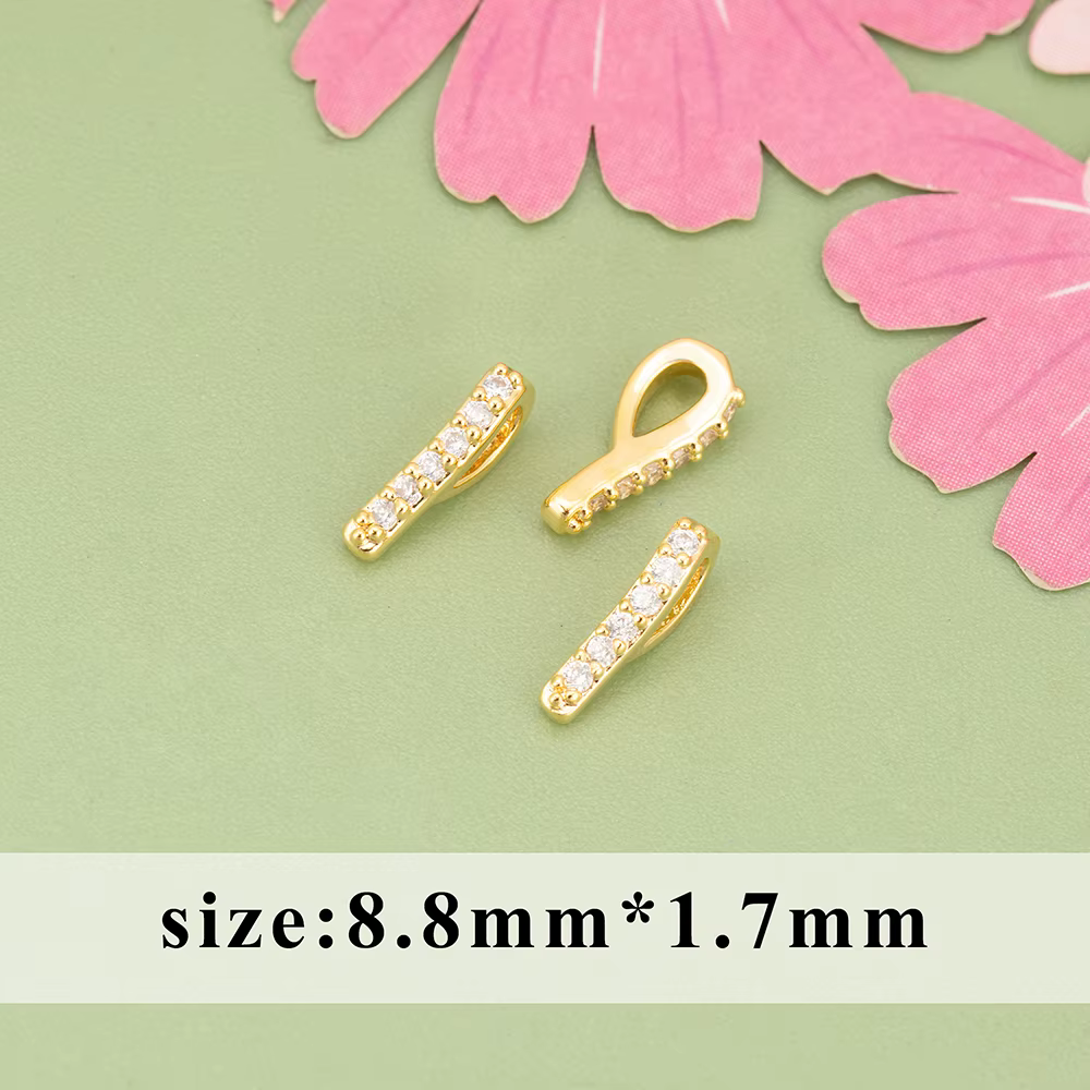 YEGUI, 10 pièces/lot, MI01, accessoires de bijoux, plaqué or 18 carats, cuivre, sans nickel, zircons