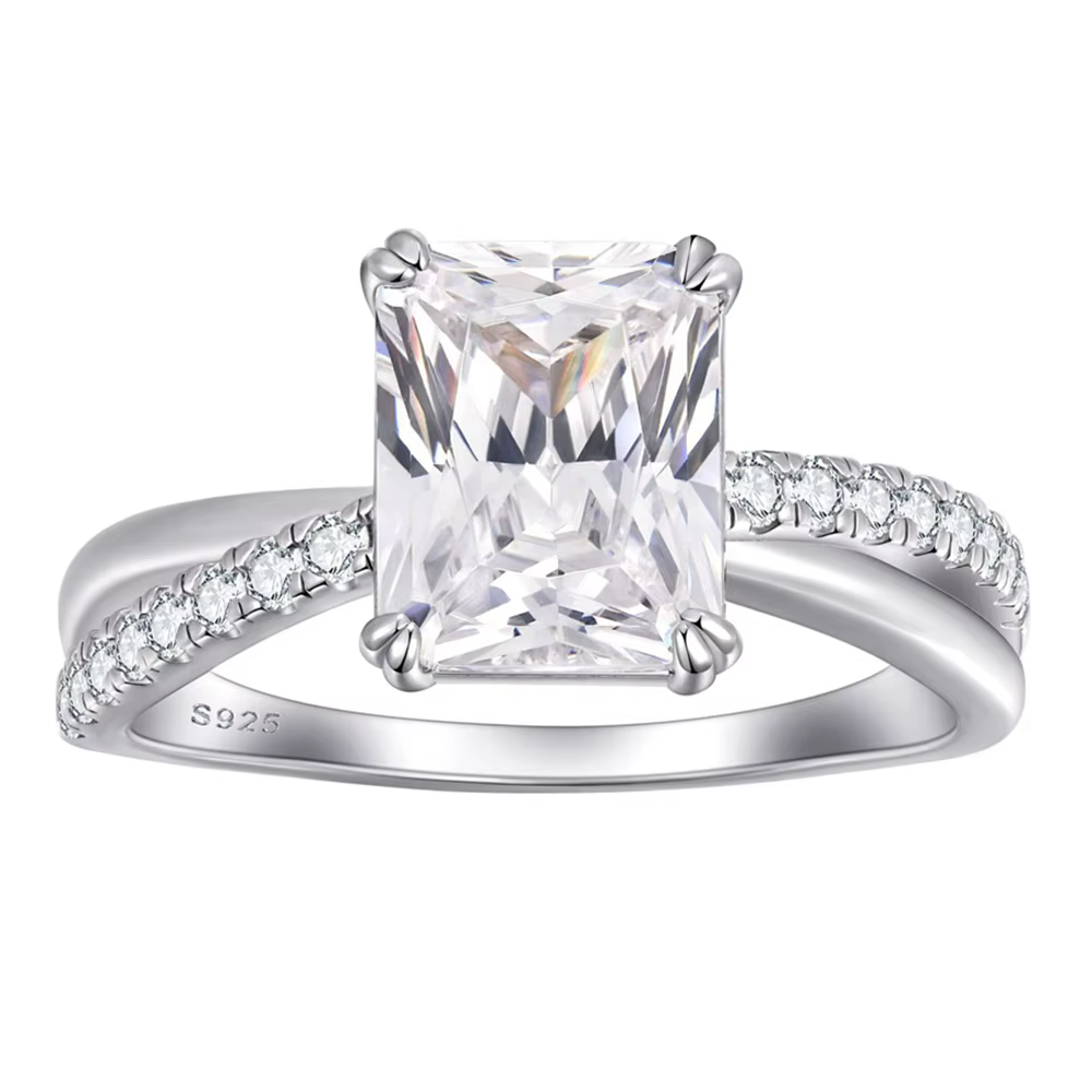 Vinregem – bague en argent Sterling 925 pour femmes, 7x9 MM, 3 CT, saphir de laboratoire à taille ra