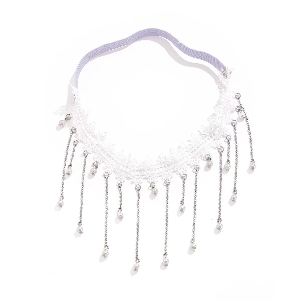 Lacteo élégant Imitation perle gland jambe cuisse chaîne pour les femmes Simple Sexy élastique panse