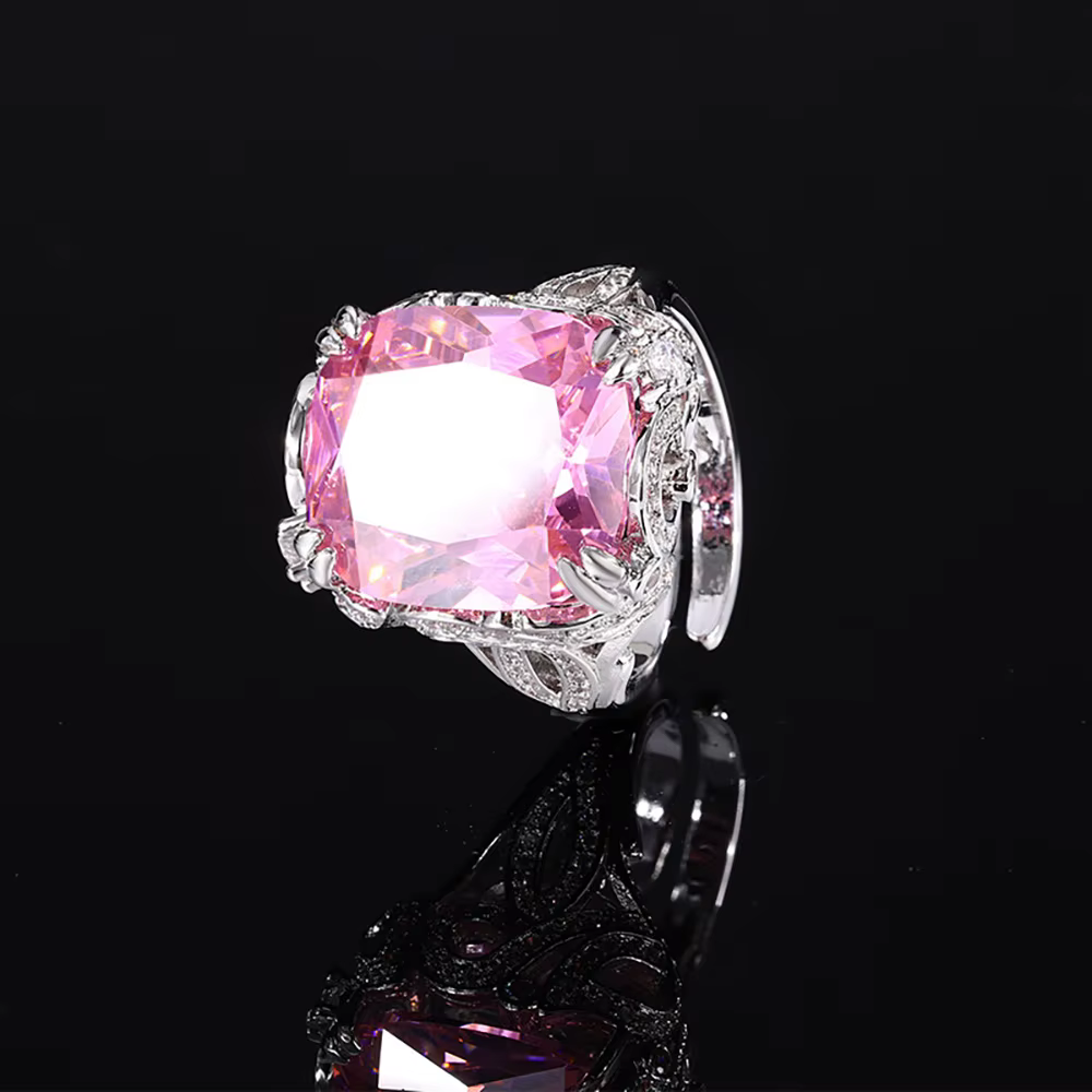 Breloques en Aigue-marine et Émeraude pour Femme, 14x16mm, Diamant de Laboratoire, Pierre Précieuse,
