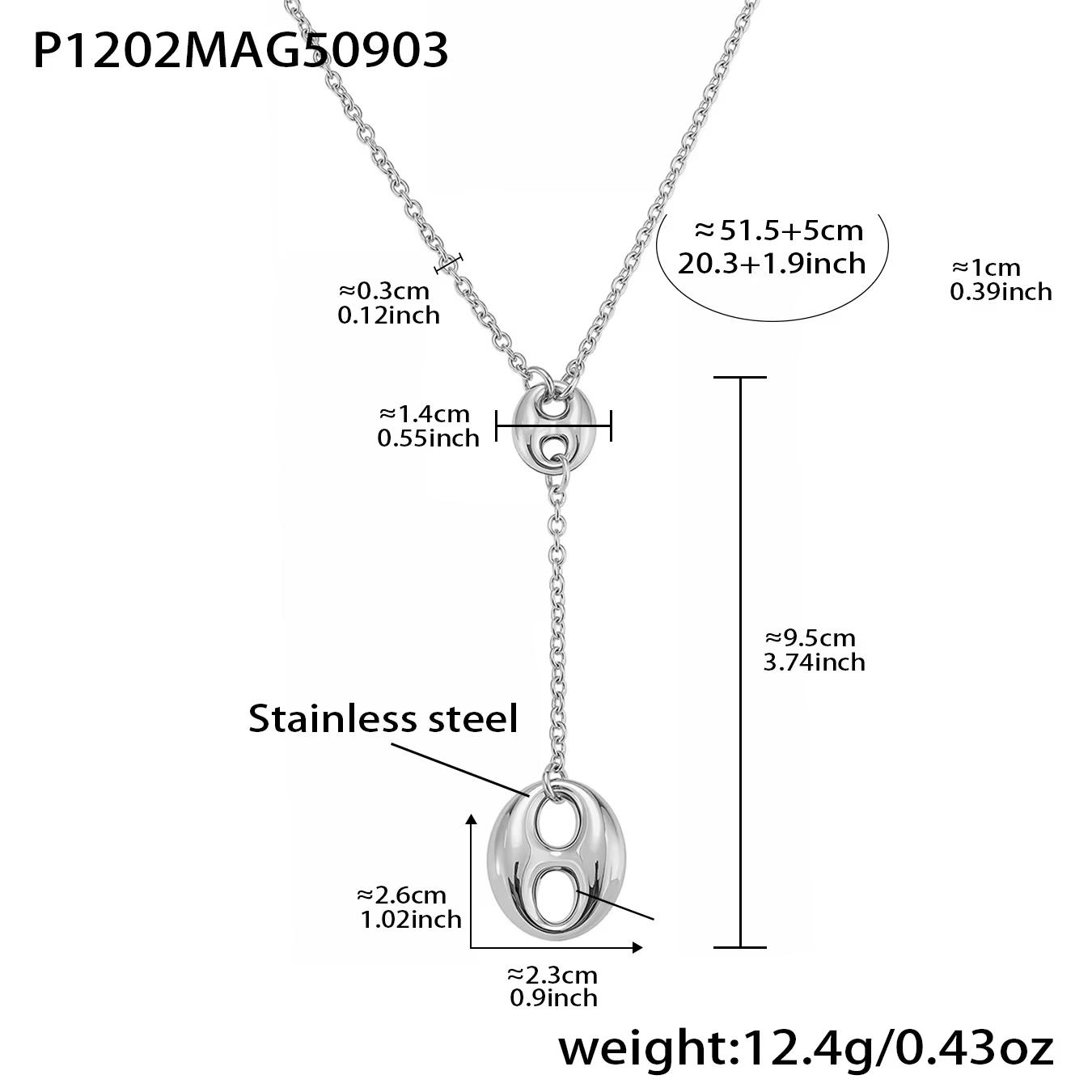 Collier Y tendance pour femmes, 4 modèles, plaqué or 18 carats, Lariat, chaîne en acier inoxydable, 