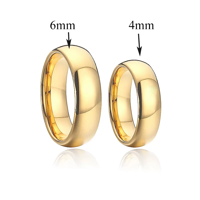 Votre histoire d'amour bague de fiançailles en zircone plaqué or 24 carats promesse Couples bagues d