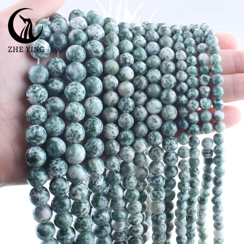 Perles en pierre d'apatite naturelle de 6, 8 et 10 mm, qualité AAA, rondes, lisses, bleues, pour la 