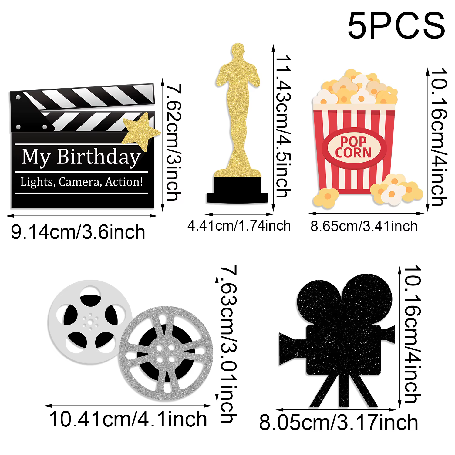Accessoires Photo créatifs sur le thème du film Oscar, Insertion de Vase, décoration exquise pour la