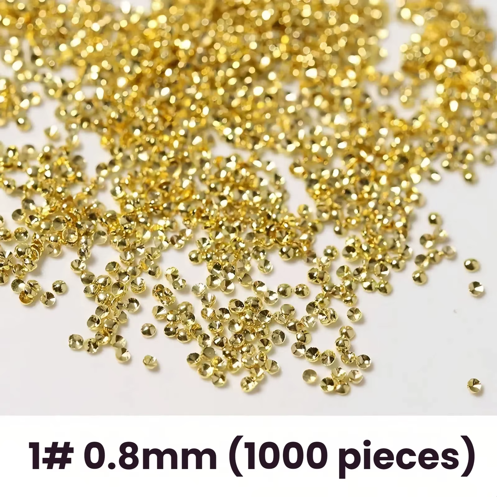 Pièces de rivetage en métal pour ongles, ornement 3D, tige en or/argent, décoration pour Nail Art, l