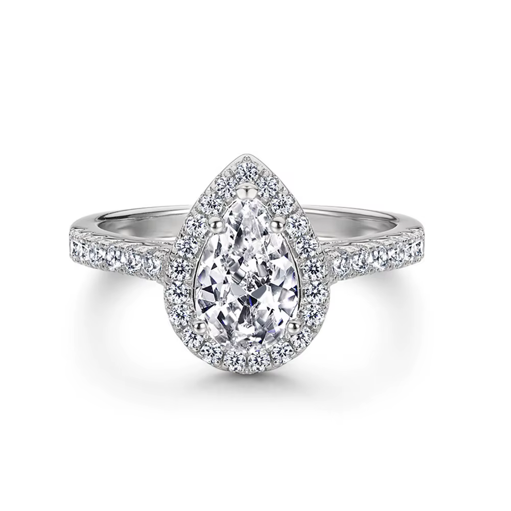 Bague de demande en mariage pour femme, anneau de fiançailles en cristal de zircone, carré, couleur 