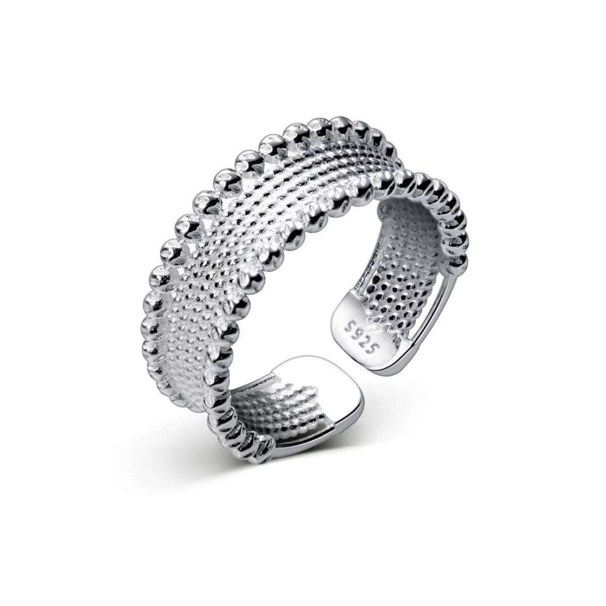 Bagues larges Vintage en argent Sterling 925 originales pour femmes, bague de fiançailles de mariage