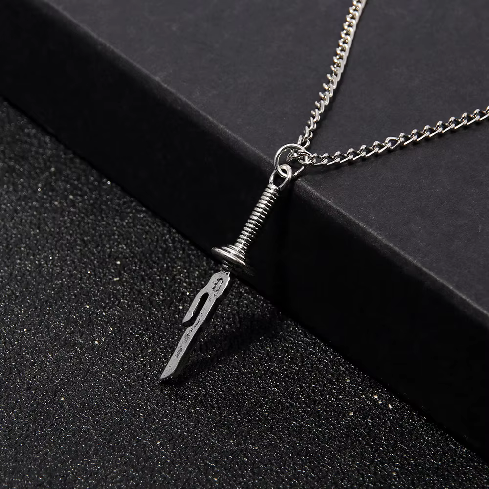 Anime Jujutsu Kaisen Fushiguro Toji épée collier lance de Tianri couteau pendentif Cosplay colliers 