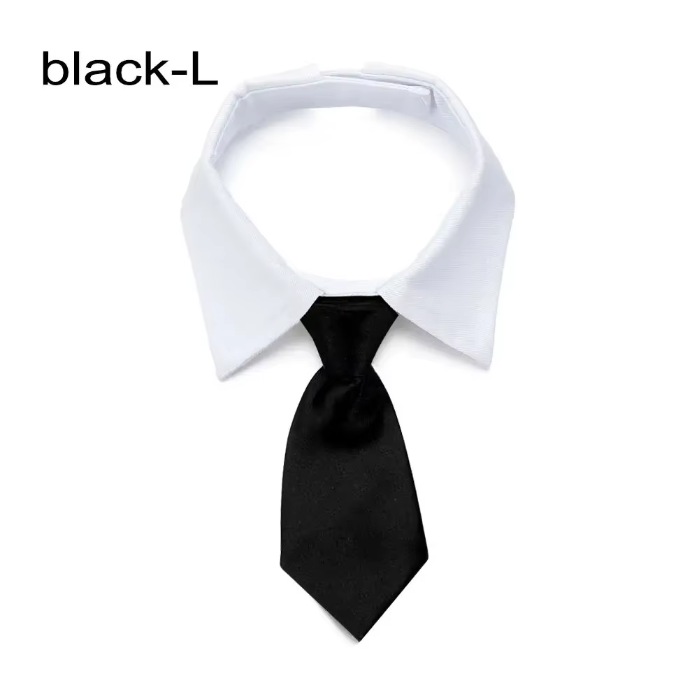 Cravate formelle pour chien et chat, nœud papillon de smoking, collier noir et rouge pour chien et c