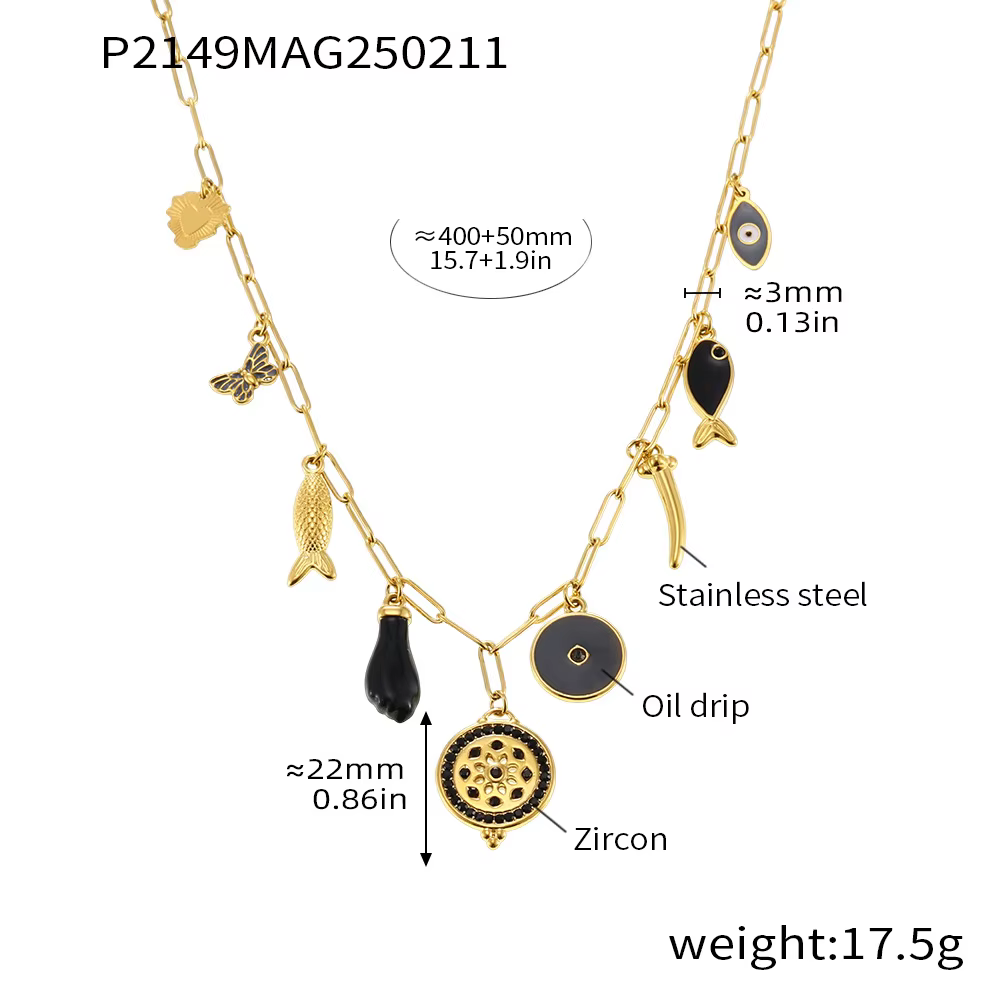 Amaiyllis-Collier à breloques en forme de O, Or 18 carats, Luxe abordable, Mode, Bijoux en forme de 