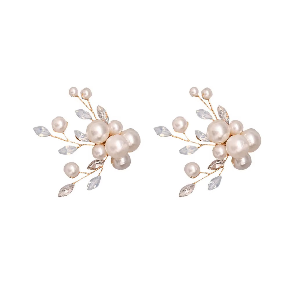 1 Paire d'Accessoires DIY pour Chaussures de Mariage, Perles de Strass, Boucles de Chaussures à Talo
