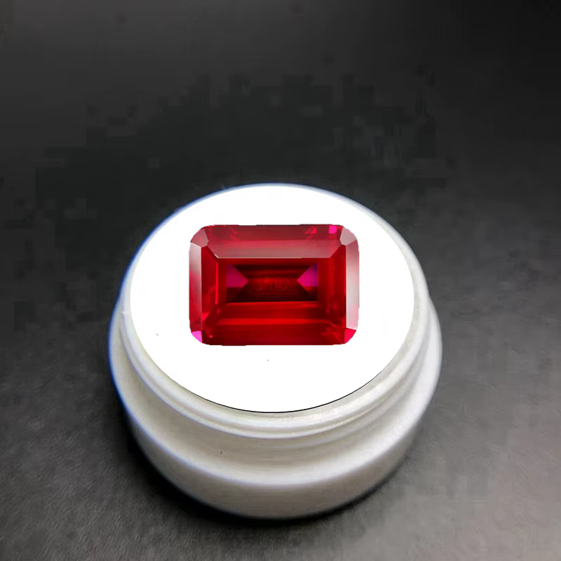 Rubis rouge naturel 12x16mm 12.50Cts Rectangle VVS Sri-Lanka Pierre précieuse en vrac 5 #   Bijoux r