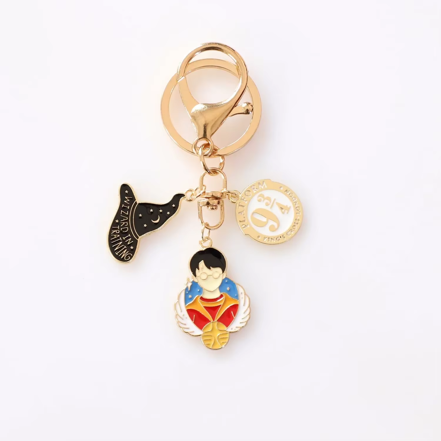 Nouveau Harry Potter Hermione Strelin créatif dessin animé porte-clés pendentif Couple étudiant en m