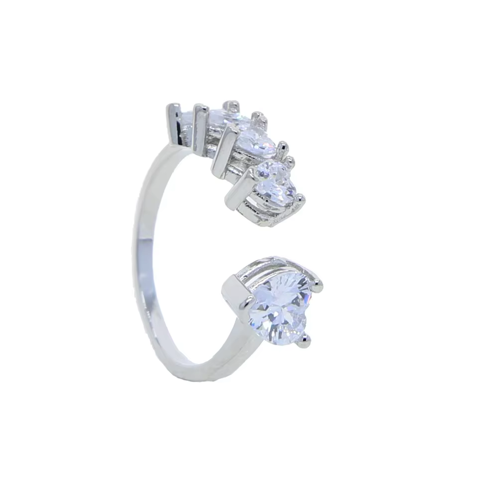 Cadeau Saint-Valentin 2026 : Collier Tennis 5A Cœur CZ Blanc Rose, Zircon Cubique Bling Bling, Bijou