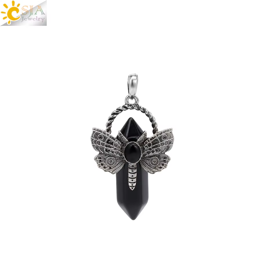 Collier libellule en pierre naturelle, pendentif en cristal, Fluorite de guérison, Labradorite, cris