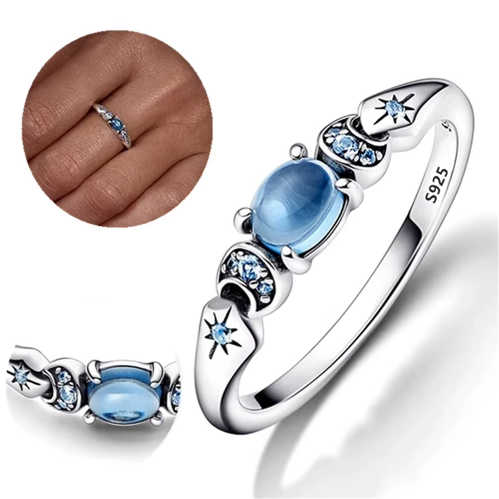 Bague en argent 925 pour femmes, épée à fleur, double couche, cercle, à la mode, adaptée aux fêtes d