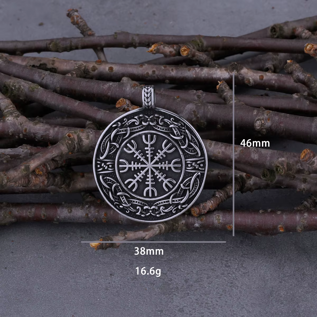 Collier Vintage Viking Ouroboros pour hommes, pendentif de motard Hip Hop, accessoires en acier inox