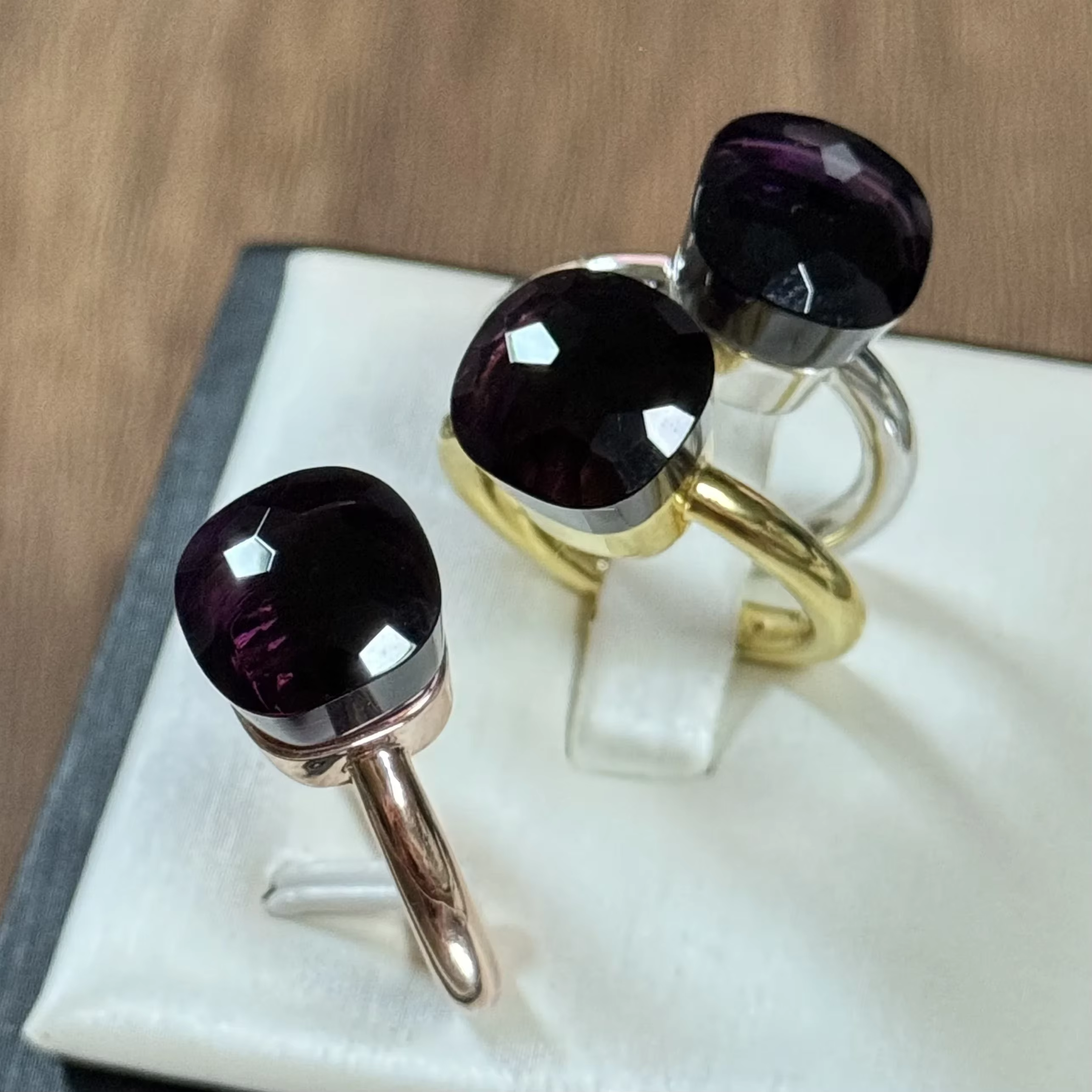 Bague en cristal empilable classique pour femme, bijoux de style bonbon, cadeau d'anniversaire, docu