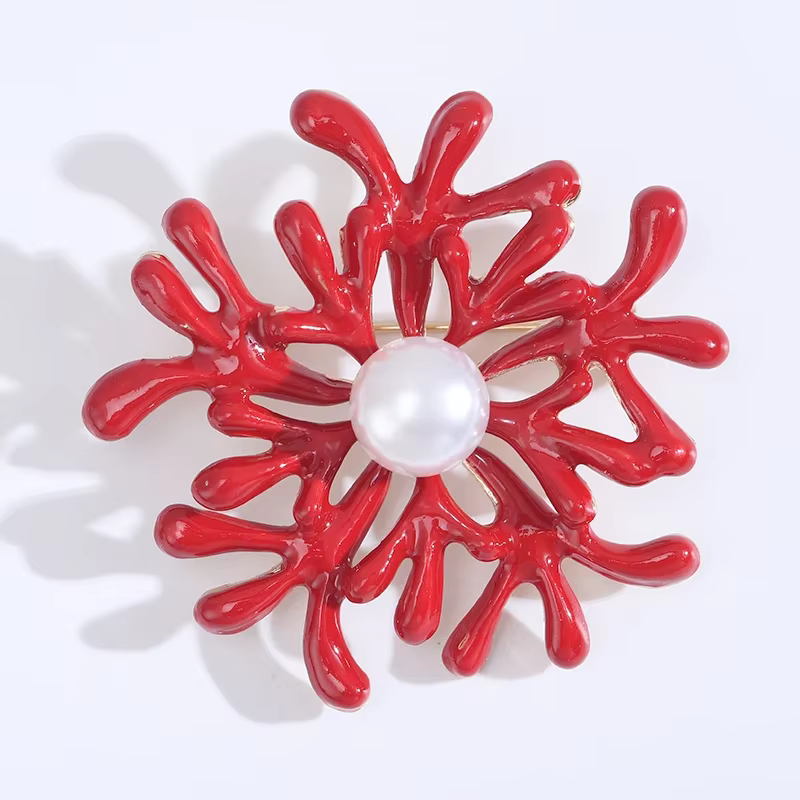 Blucome-Broche en forme de perles pour femmes, épingles à bijoux pour étudiants, accessoires de chap