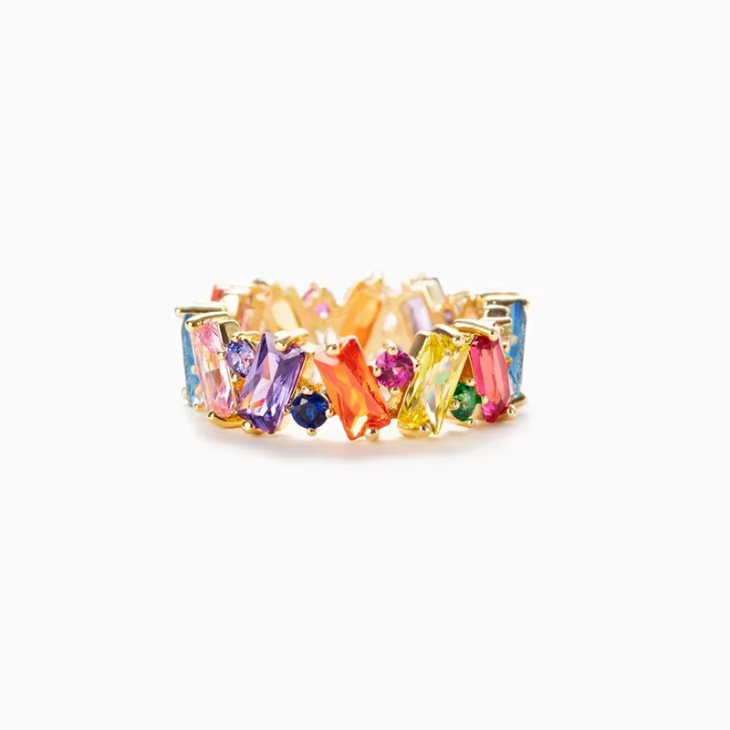 Nouvelles bagues colorées au design irrégulier pour femmes, couleur or/couleur argent, bagues géomét