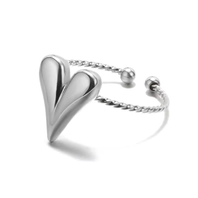 Bagues Claddagh classiques élégantes pour femmes, plaquées or 18 carats, en acier inoxydable, anneau