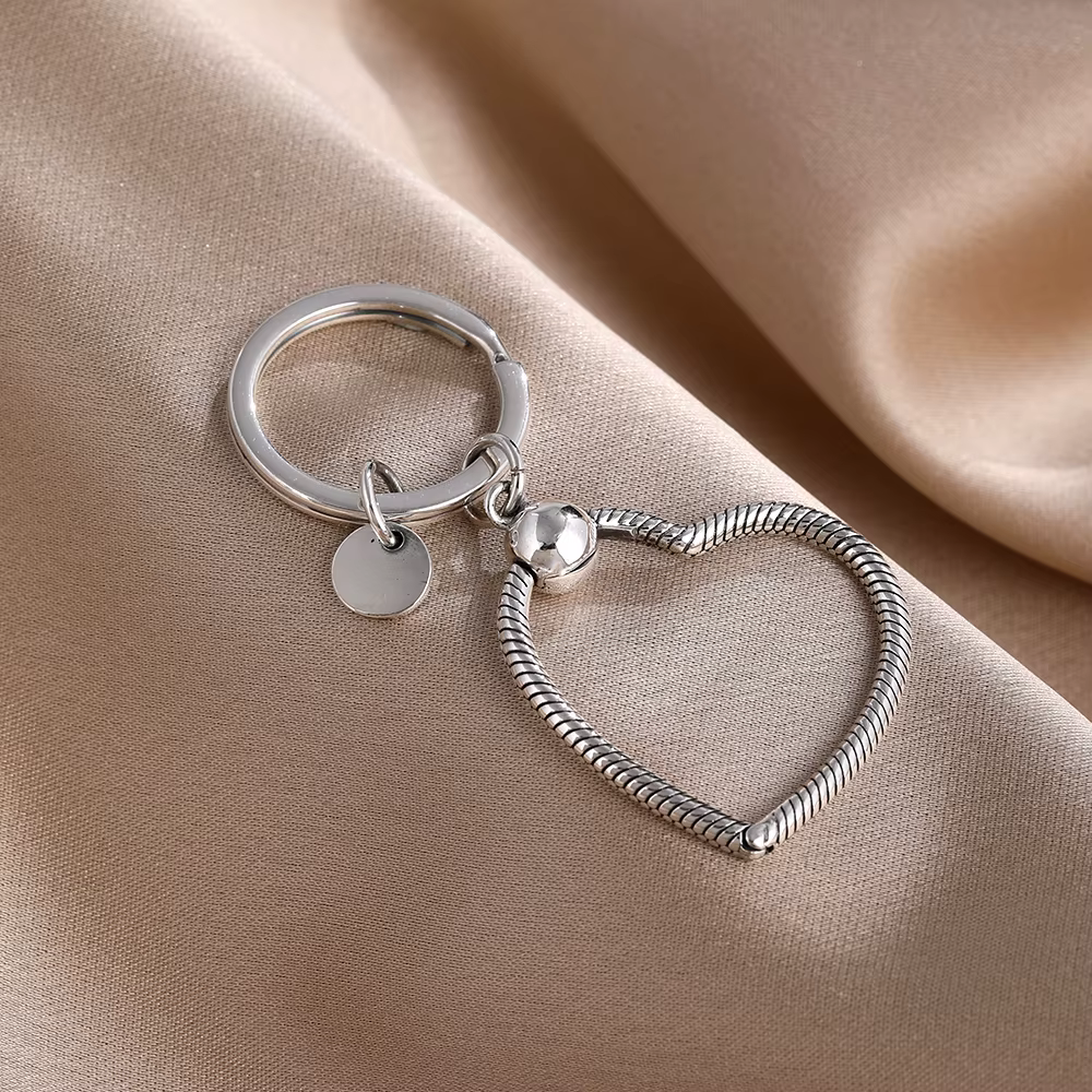 Vente chaude nouveau argent 925 en Europe, porte-clés, cadeau de bijoux à la mode, exquis et charman