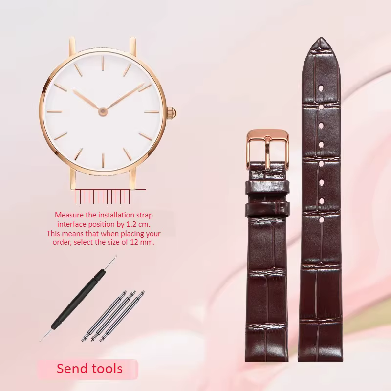 Bracelet de montre bracelet de montre pour femme en cuir véritable pour original PIAGET POSSION G0A4