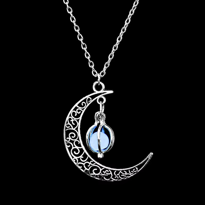 Ensemble de bijoux UE Circle Of Jewelry, collier et boucles d'oreilles en verre teinté et diamants, 