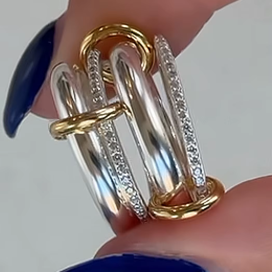 Bague Spinelli Kilcollin En Acier Inoxydable Pour femmes, Ensemble De Quatre pièces En Micro pavé CZ