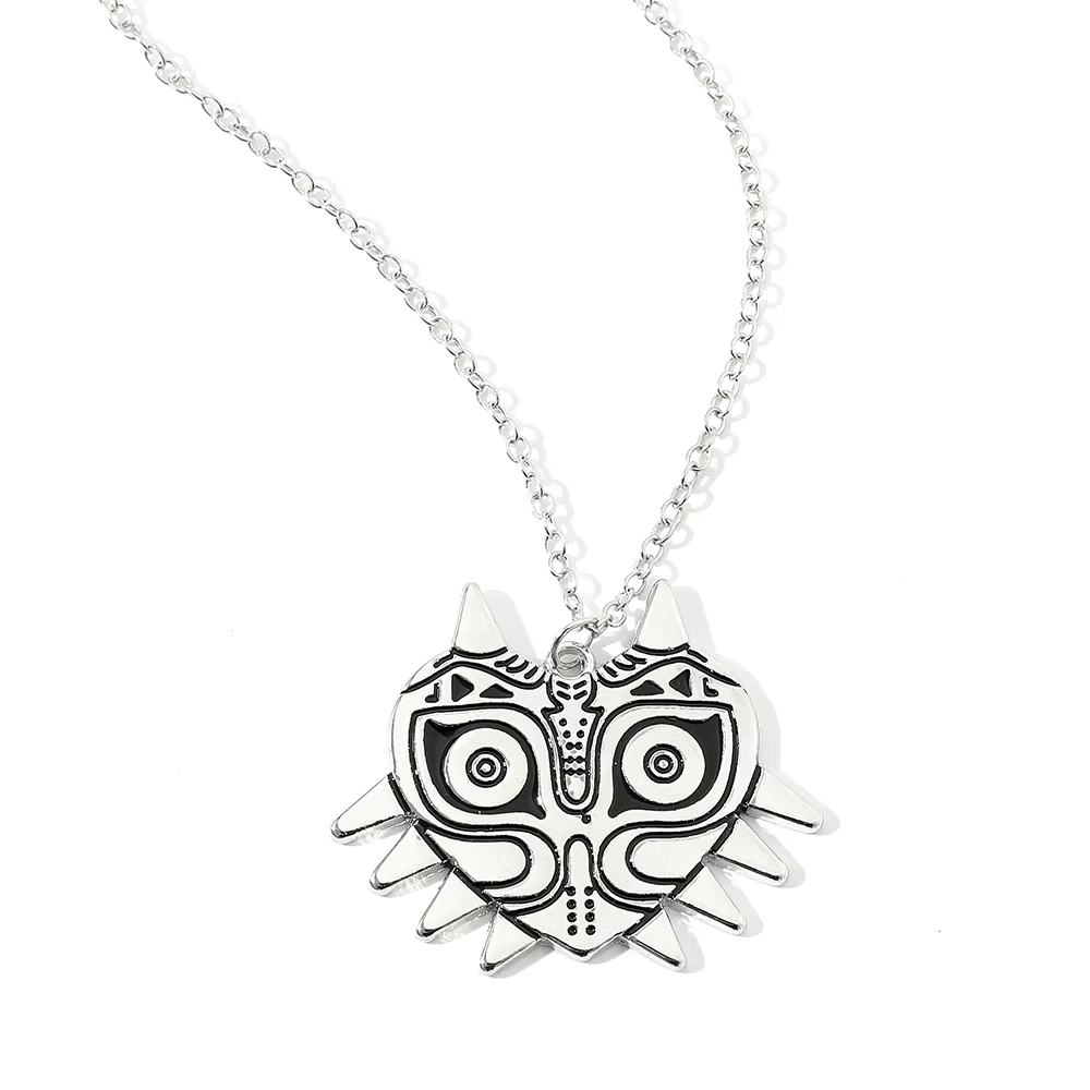 Collier pendentif Majora's Mask, souvenir pour les joueurs, bijoux créatifs pour hommes et femmes