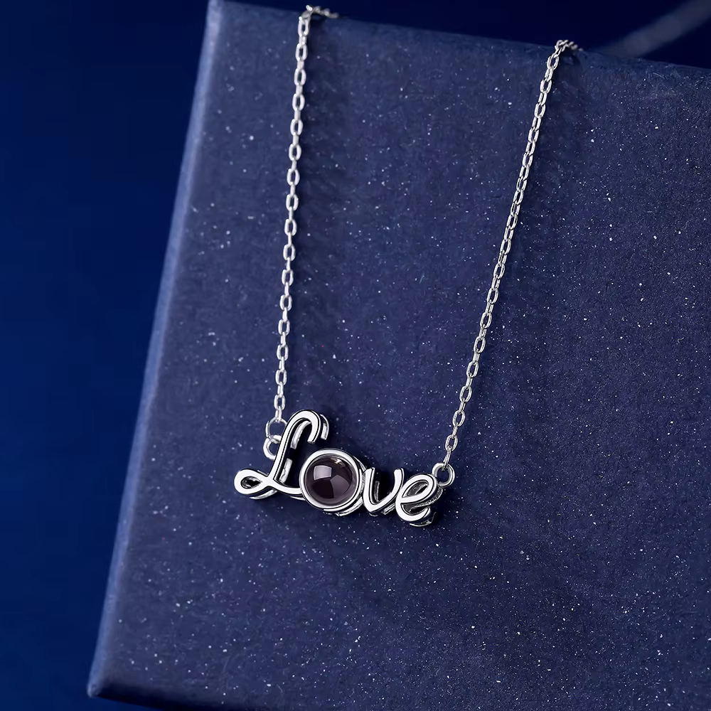 Collier avec projection de photo personnalisée |   Pendentif souvenir personnalisé avec votre image 
