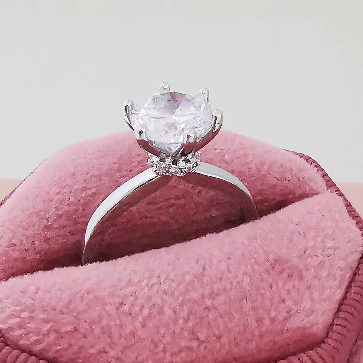 Bague de fiançailles et de mariage pour femmes, rétro, luxe, Vintage, couleur argent, design, sans t
