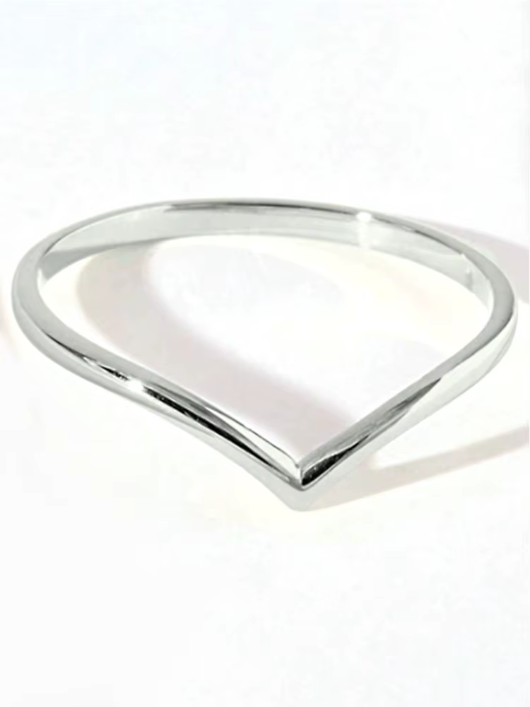 Bague en argent sterling 925 torsadée en forme de V avec zircon pour femme, fiançailles, mariage, lu