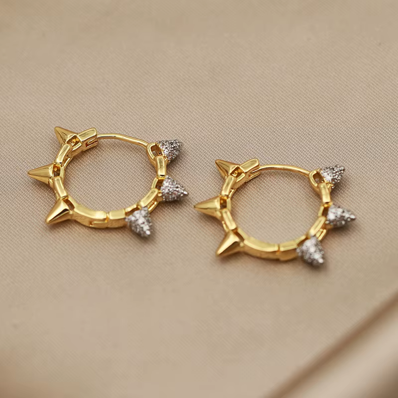 Boucles d'oreilles géométriques en cristal pour femmes, nouveau Design de vue, marque de mode, bijou