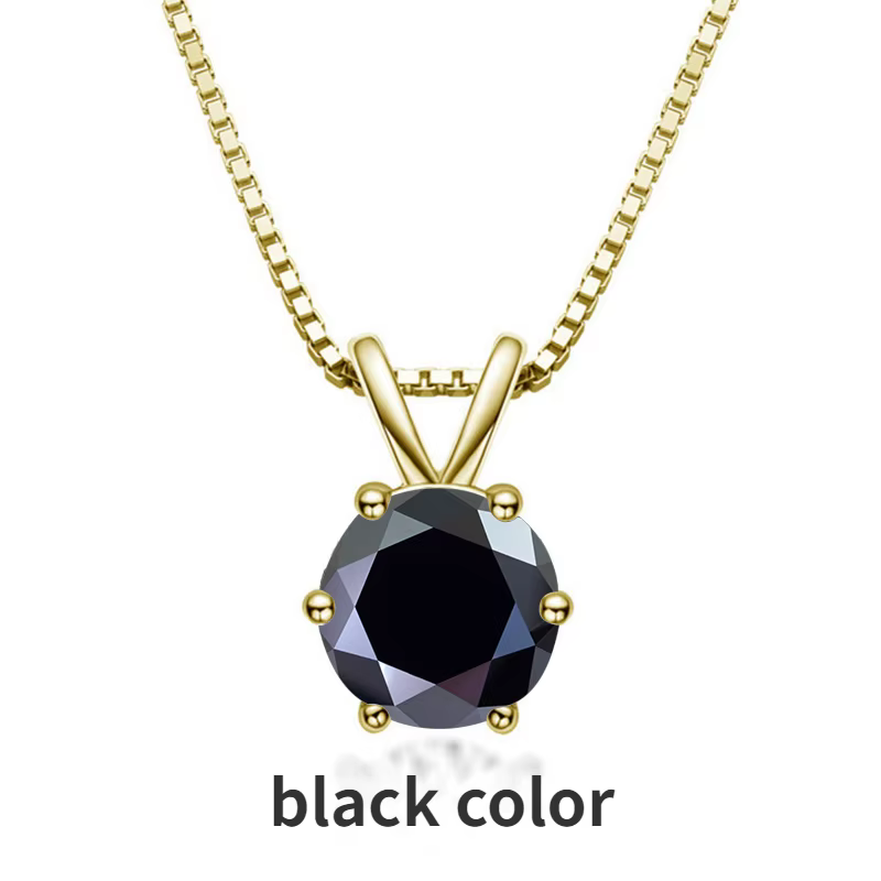 PomerceJelly-Pendentif Moissanite en Argent Sterling 925 pour Femme, Bijoux de Mariage, Cadeau, 1ct