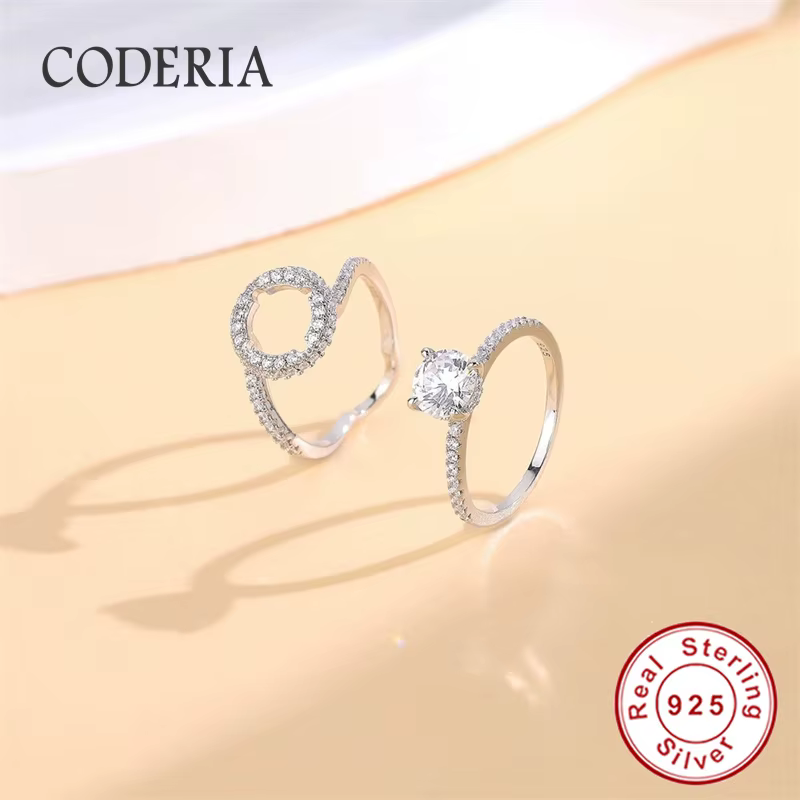 Bague Originale 2026 en Argent Sterling 925 avec Moissanite 1 Carat Coupe Excellente – Bijoux de Mar