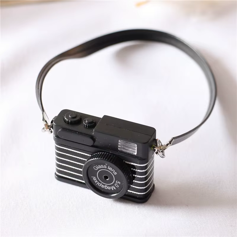 Pendentif de Phase rétro d'appareil photo numérique simulé son et lumière, collier Punk Flash bijoux