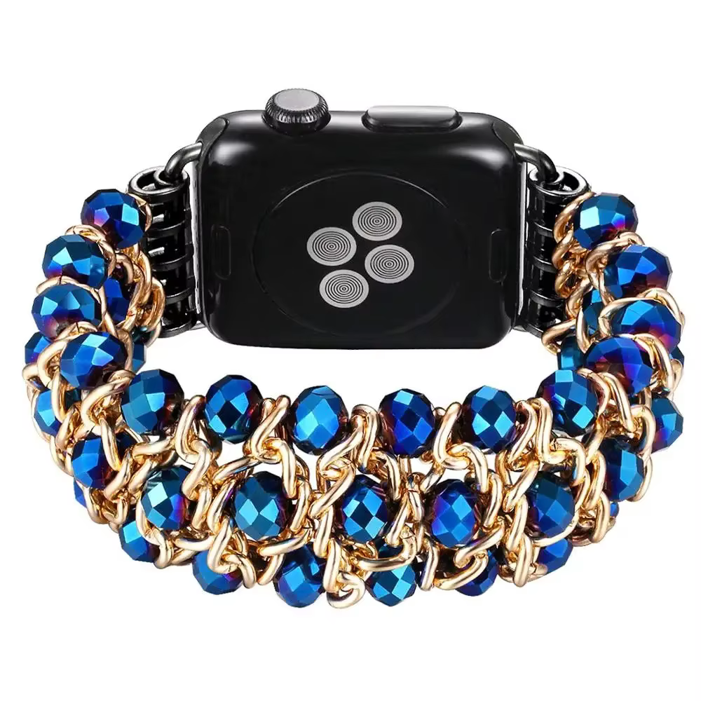 Bracelet de montre en métal pour femme, bijoux de luxe, Apple Watch Series 10 9 8 7 6 5 4 45mm 40mm