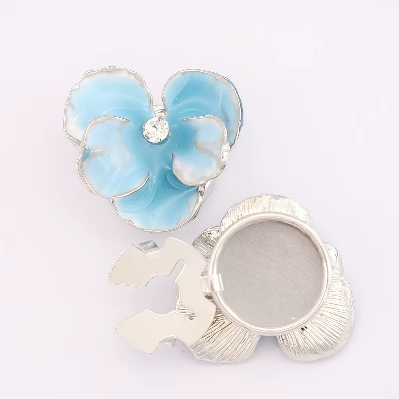 ☂ Couvre-boutons 2 pièces, élégants boutons de manchette en émail à fleurs pour femmes, couvre-bouto