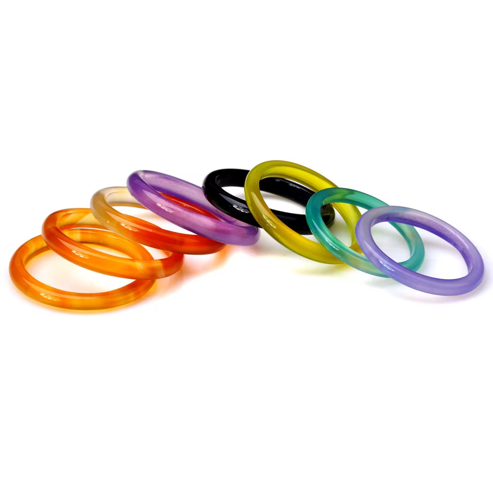 Mélanger des Lots de bagues en pierre naturelle pour femmes, bijoux à la mode, 5 pièces, mélange de 